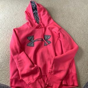 Hot pink under armor hoodie